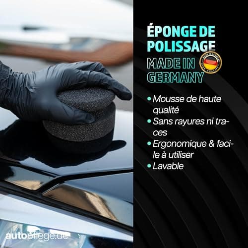 Sonax Polish & Wax Colour Car Polish Kit 500 ml + Polishing Sponge + Polishing Cloth | Polishing Paste for Coloured and Metallic Paints to Remove Small Scratches | - Image 5