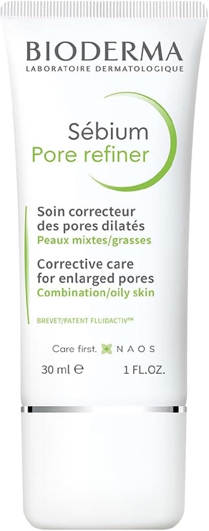 BIODERMA Sebium Pore Refiner Dermatological Corrector for Enlarged Pores - Refines Skin Grain, Reduces Shine, Dermatologist Prescribed - 30ml Tube - Image 1