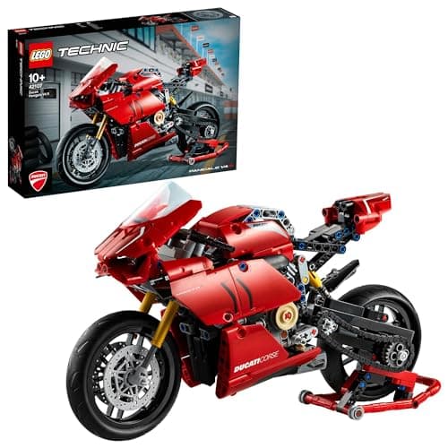 LEGO 42107 Technic Ducati Panigale V4 R, Modèle Réduit à Construire de Moto Pour Adultes, Kit de Construction 2en1, Idée Cadeau - Image 2