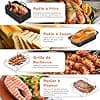 Air Fryer Accessories, Vernatti Air Fryer Ninja Foodi Mould AF400EU/AF300EU/AF500EU, 18pcs with Dish Silicone Air Fryer, Racks, Kitchen Oil Spray, Muffin Mould, Bread Pan, Oil Blotting Paper etc - Image 3