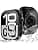 TAURI 2 Pieces PC Waterproof Case for Apple Watch Series 11/10 46mm, [IPX8 Certified Waterproof] with 9H Tempered Glass Screen Protector, [Full Protection] Slim 46mm Case - Black - Image 3