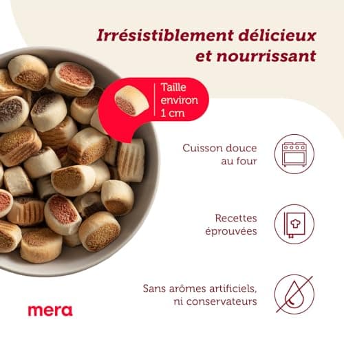 MERA Bakery Snacky Mix - Mélange de Friandises pour Chien - pour Entraînement ou Collation - Ingrédients Naturels - Biscuits Délicatement Cuits au Four (1 kg) - Image 5