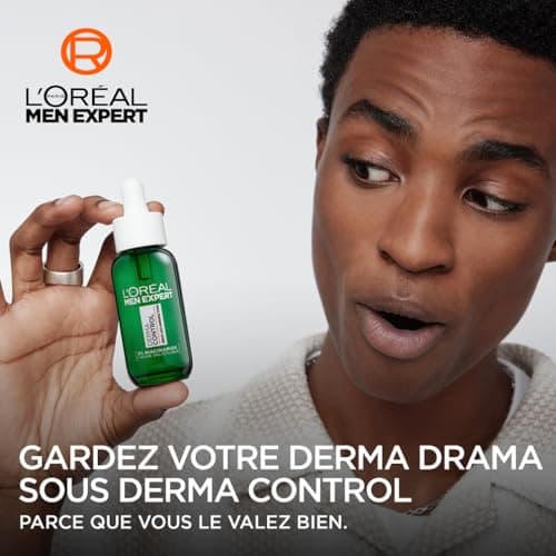 L'Oréal Men Expert - Sérum Anti-Imperfections - Élimine les Imperfections et Marques Post-Acné - Enrichi en Niacinamide et Acide Salicylique - Derma Control - 30 ml - Image 4