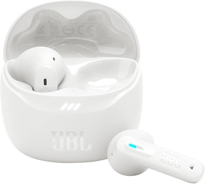 JBL Tune Flex 2, Wireless Bluetooth Headphones, 48 Hours Battery Life, IP54 Water and Dust Resistance, IP54 Water and Dust Resistance, Multi-Point Connection, White