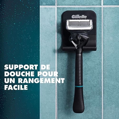 Gillette Intimate Rasoir Manuel Homme, Manche Réutilisable Et 2 Cartouches De Recharge A 5 Lames Anti-Friction Pour Protéger La Peau Du Pubis, Conçu Pour Un Rasage Facile Des Zones Intimes - Image 7
