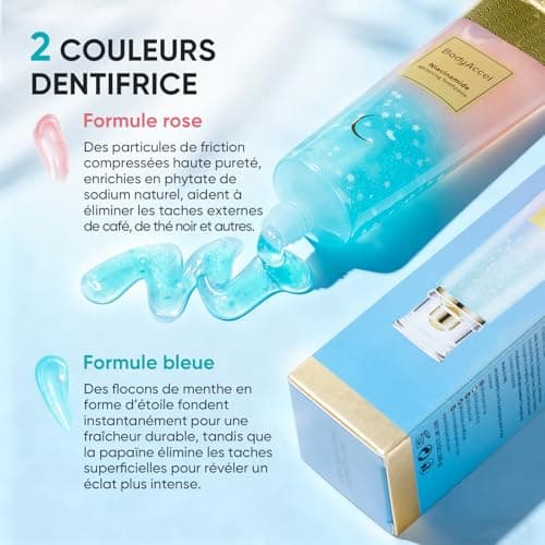 BodyAccel Niacinamide Whitening Toothpaste - Intense Stain Removal, Natural Gentle Care, Fresh Breath - Peach Taste, Gum Health (1 Tube) - Image 5
