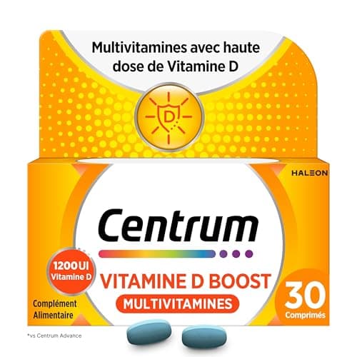 CENTRUM Vitamine D Boost - Multivitamines pour Femme et Homme - Vitamine D, B6, B12, & Magnésium - Complément Alimentaire Énergie, Immunité & Fonction Musculaire - 30 comprimés - 1 Mois - Image 3