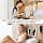 AboveTEK 2 in 1 Wall and Kitchen Tablet Stand with 360 Degree Multi-Angle Rotation, Compatible with iPad, iPhone, Samsung (4.7-13.5 inch) – Black - Image 3