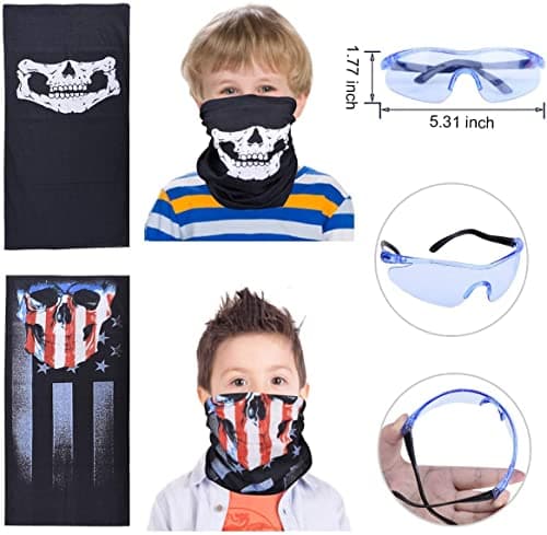 EXTSUD 90pcs Kids Tactical Vest for Nerf N-Strike Elite Series with 80 Darts+2 Dart Chargers+2 Tactical Vest+2 Tactical Face Mask+2 Wrist Band+2 Goggles Protection - Image 8