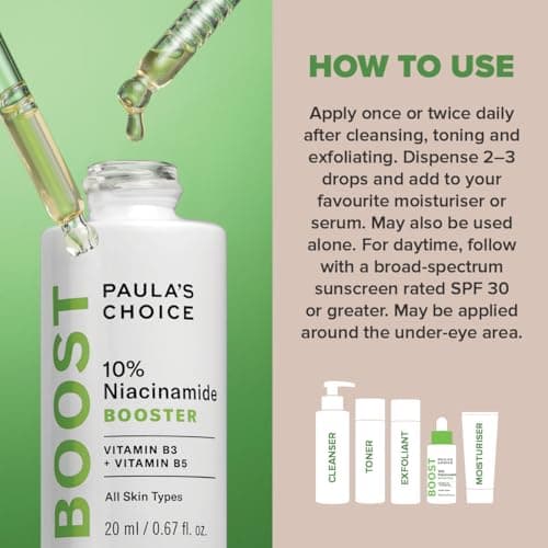 Paula's Choice 10% Niacinamide BOOSTER Sérum Visage - Réduit Pores Dilatés, les Taches Brunes & Imperfections - avec Allantoine - Tous Types de Peaux - 20 ml - Image 5