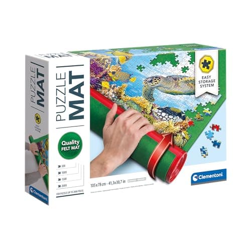 Clementoni | Felt Puzzle Mat 105 × 78 cm for 500 to 2000 Pieces | Rigid Tube Included | Winding System and Easy Storage | Non-slip Accessory for Puzzle Enthusiasts - Image 3