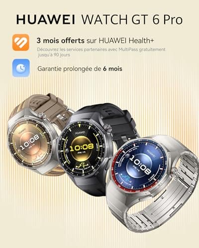 HUAWEI Watch GT 6 Pro GPS 46mm Smartwatches, 1.47 Inch AMOLED Display, Up to 21 Days Battery Life, Professional Cycling, Works with iOS and Android, ECG Analysis, Black - Image 4