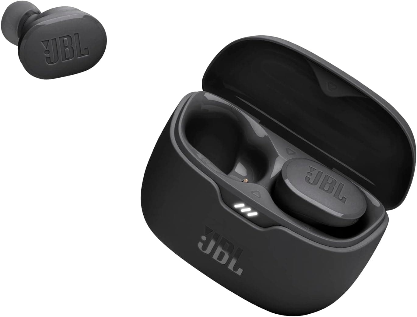 JBL Tune Buds, Écouteurs sans fil avec Réduction de Bruit, Bluetooth 5.3, autonomie jusqu'à 48 h, charge rapide, son JBL Pure Bass, noirs