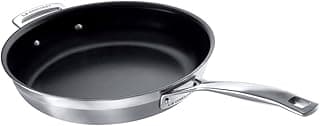 Le Creuset LE CREUSET Poêle Anti-adhérente, 28 cm, Inox 3-ply Intégral, Argenté,96200328001000