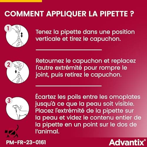 Advantix Small Dog Between 4 and 10 kg - Dog Pipettes for 6 Parasites - Treatment and Protection for Your Pet for 4 Weeks - 4 x 1ml - Image 8