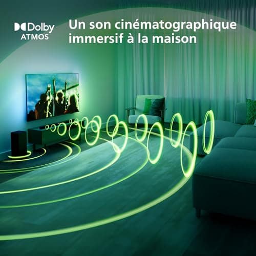 Philips TAB6309 Barre de Son 2.1 avec Caisson de Basses sans Fil - canaux 2.1 320 W, DTS Virtual X, Bluetooth 5.4, HDMI Arc, Connexion Optique et connectivité USB - Gris foncé - Image 9