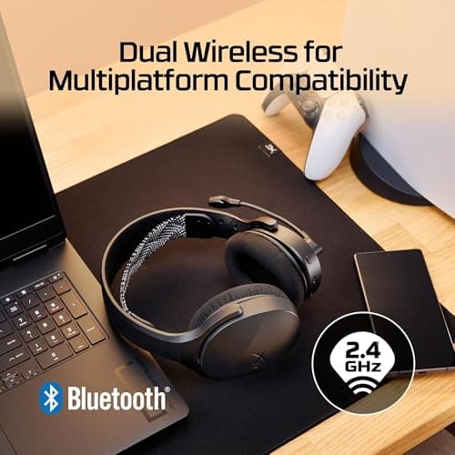 HyperX Cloud Jet – Dual Wireless Gaming Headset, 2.4GHz dongle, Bluetooth 5.2, PC, PS5, Nintendo Switch, Steam Deck, Mobile, USB-A - Image 5
