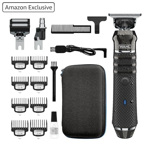 Wahl Pro Series High Visibilty Trimmer, Close Cut Blade, Lithium-Ion, Fully Washable Beard Trimmer, Grooming Kit, Interchangeable Heads, Wireless, Close to Skin Cut - Image 4