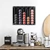 Wall Capsule Storage for Nespresso Original 30 Caps, Adhesive & Acrylic Magnet Dispenser Holder, Capsule Holder for Kitchen Cupboard Refrigerator (Transparent & Black) - Image 7