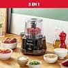 Moulinex 1,2,3 DP8108 1000W Electric Chopper, 2 Powerlife Blades, Capacity up to 350g/550ml, Airtight Lid, Overheat Protection System, Compact, Black - Image 4