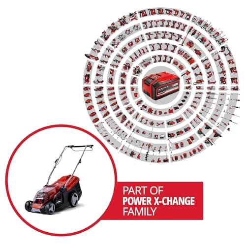 Einhell Tondeuse à Gazon sans Fil GE-CM 36/36 Li (Power X-Change, Lithium-ION, Moteur électrique sans Charbon, réglage de la Hauteur de Coupe à 6 Positions, avec 2 Batteries 4 Ah + 2 chargeurs) - Image 6
