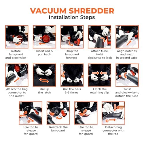 BLACK+DECKER 3000W Leaf Blower, Vacuum and Grinder 3-in-1 with 72L Collection Backpack, BEBLV300-QS - Image 4