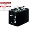 Smart'n Light KRUPS KH641810 Toaster | Two-Slice Grid | Digital Display | 7 Burning Levels | Removable Crumb Catcher | Countdown Timer | Lifting Device | Black - Image 3