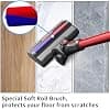 Brush with Soft Roller for Dyson V7 V8 V10 V11 V15 Replacement Floor Tip Soft Roller Replacement Front Lights for Hard Floors like Parquet, Wood Floor, Laminate, Tile - Image 5