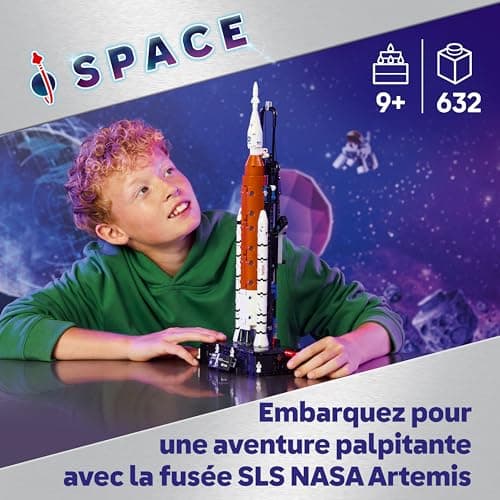 LEGO Technic La Fusée SLS NASA Artemis - Jouet Interactif STEM avec 4 Astronautes & Fonction de Séparation - Idée de Cadeau d'anniversaire pour Garçon ou Fille dès 9 Ans 42221 - Image 3