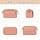 FRODOTGV Trousse de maquillage à motif vichy orange pour femme, Vichy orange, 1 Size - Image 4