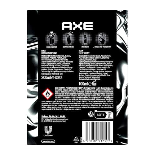 Axe Coffret Homme - Black - 1x Déodorant 200ml & 1x Eau de Toilette 100ml - Image 4