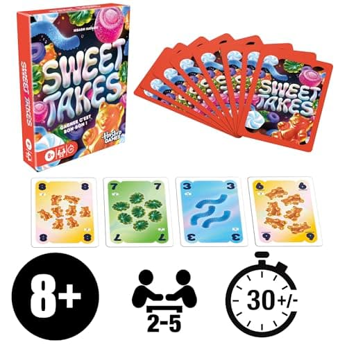 Hasbro Gaming Sweet Takes, Card Game - French Version, Strategic Board Game for Kids, Teens and Adults, Fast and Fun Family Game on the Theme of Sweets, Board Games - Image 3
