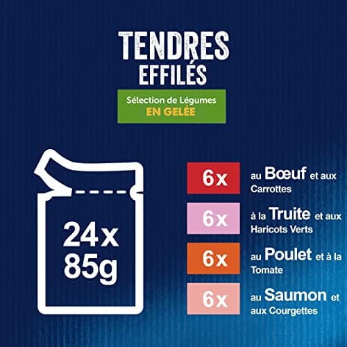 FELIX | Tender Tapered | Adult Cat | Jelly | 100% Complete and Balanced Recipe | Mixed Selection with Vegetables: Salmon, Trout, Beef and Chicken | Fresh Sachets | 24 x 85g - Image 6