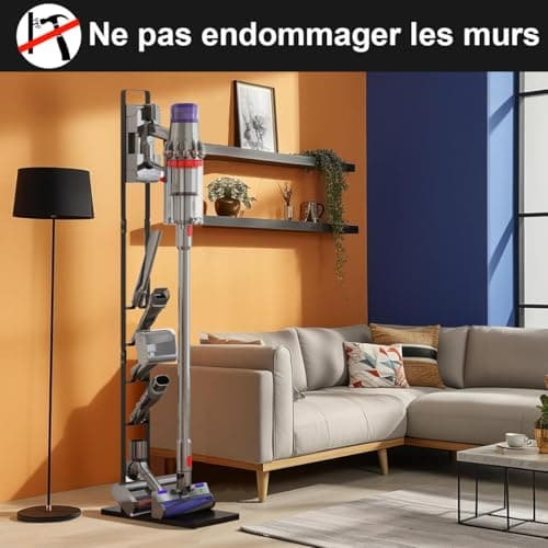Foho Holder for Dyson Gen5 V15 V12 V11 V10 V8 V7 V6, Door Accessories Base Vacuum Cleaner Organizer Metal - Image 7