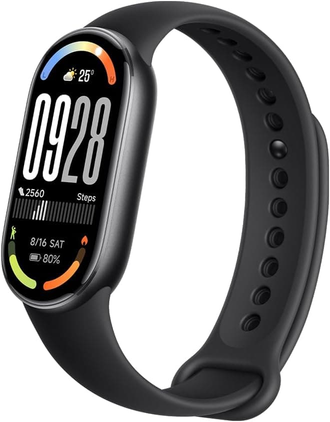 XIAOMI Xiaomi Smart Band 10, Montre Connectée, Boîtier alu, Suivi d'Activité, Écran AMOLED 1.72'', Autonomie 21 Jours, Charge Rapide, Suivi santé & Sommeil,150+ Sports, iOS & Android, 5 ATM, Boussole