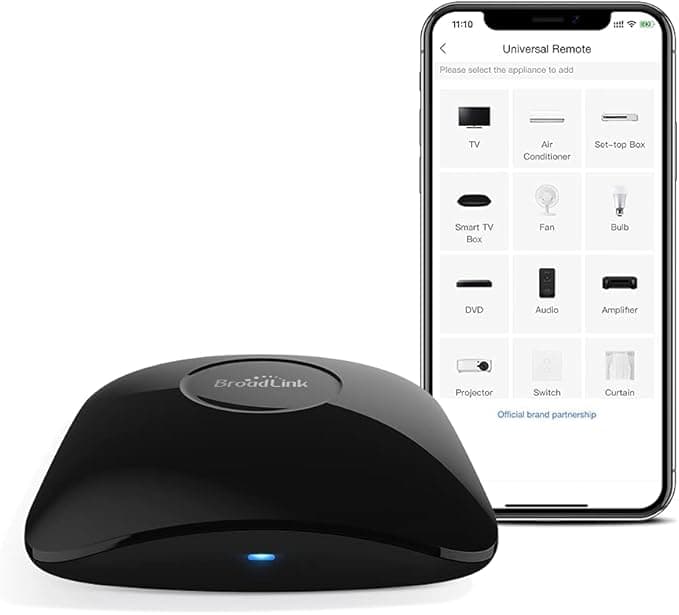 Broadlink RM4 Pro IR RF WiFi Universal Remote Control for Smart Home Automation Works with Alexa/Google/Siri Living Room Control App for Amazon Echo, Google Home and Alexa Black - Image 1
