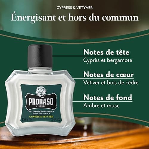 Proraso | Cypress & Vetyver Aftershave Balm (100 ml Bottle) – Regenerating and nourishing balm for skin after shaving – Made in Italy - Image 4