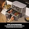 Ninja Air Fryer Dual Zone MAX Digital, Large Capacity Hot Air Fryer, 9.5 L, Oil Free, Air Fry, Crispy max, Bake, Roast, Dehydrate, Warm, Stone/Gold, DZ400EUSTGD - Image 4