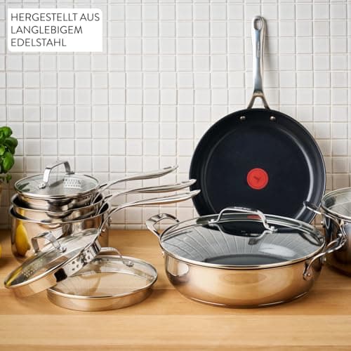 Jamie Oliver by Tefal Direct Cook, Frying Pans 24/28 cm, Ceramic Non-Stick Coating, H880S334 - Image 5
