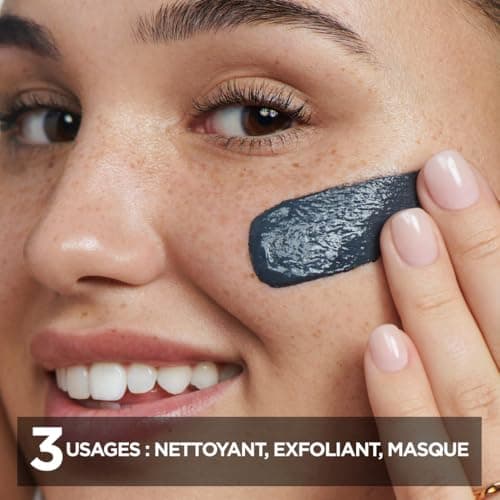 Garnier Pure Active - Nettoyant 3 En 1 - Nettoyant, Exfoliant, Masque - Réduit Les Points Noirs & Prévient Leur Apparition - BHA & Charbon - Vegan & Cruelty Free - Peau Mixtes à Grasses - 150 ml - Image 3