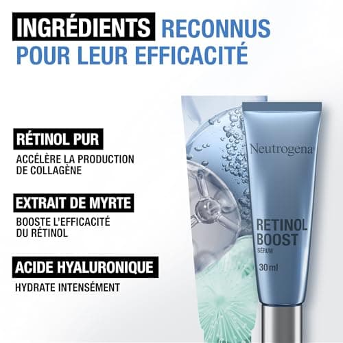 Neutrogena – Sérum Anti-Âge Retinol Boost (flacon-pompe de 30 ml) – Soin du visage pour combattre les signes visibles de l'âge – Sérum au rétinol pour tous types de peau - Image 6
