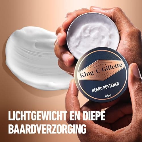 Gillette King C. Men's Beard Balm, Nutritious Cocoa Butter, Argan Oil & Shea Butter, Moisturizes & Revitalizes, Shaving Kit Accessory For Men - Image 5