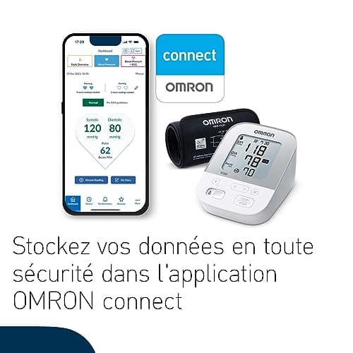 OMRON X4 Smart Bluetooth Blood Pressure Monitor - Clinically Validated Arm Blood Pressure Monitor with Irregular Heart Pulse Detection, 2 User Memory 60 Measurements - Image 8