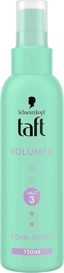 Schwarzkopf TAFT Volume Hair Dryer Spray (150 ml), Hold Level 3, Spray for All Hair Types, Vegan Formula* - Image 1