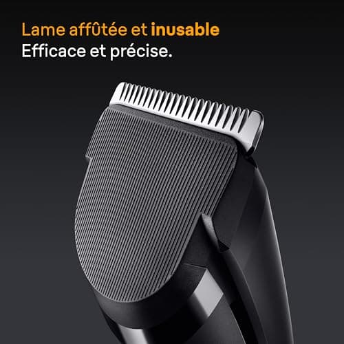 Braun Tondeuse Electrique A Cheveux Series 5 HC5530, Noir, Lavable et Sans Fil, Coffret Avec 3 Sabots et 17 Longueurs Pour Tondre Ou Couper, Lames Affutées, Kit Pour Une Coupe Sans Effort - Image 5