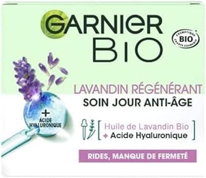 Garnier Bio Anti-Ageing Day Care - Regenerating Lavender - All Types of Even Sensitive Skin - 50 ml