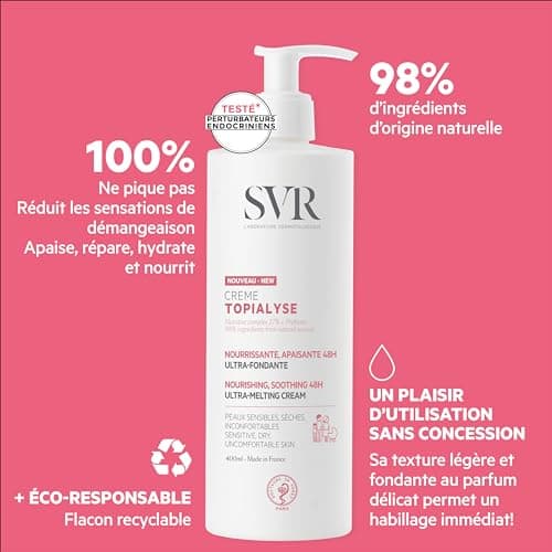 SVR - Topialyse Crème - Soothing nourishing cream 48H - For dry and sensitive skin - Shea butter, vegetable oils - 200ml - Image 6
