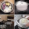 CHICHENG Steamer Rack Set for Instant Pot Accessories, Stainless Steel Steaming Rack for Instant Pot, Egg Steam Rack Stand Cooking Food Holder Air Fryer Accessory for Pressure Cooker (3 Steam Rack) - Image 4