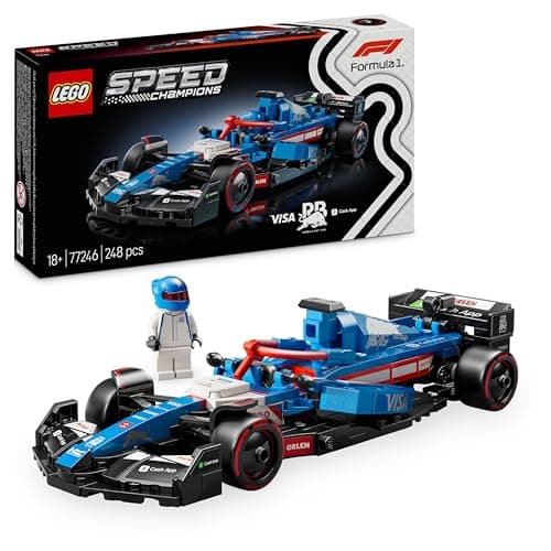 LEGO Speed Champions Voiture F1 Visa Cash App RB VCARB 01 - Maquette à Construire d'un véhicule de Formule 1 - Minifigurine Collector de Pilote de Course - Idée de Cadeau pour Adulte 77246 - Image 2
