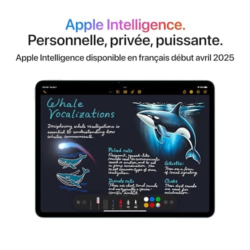 Apple iPad Air 13 Inch with M3 Chip: Apple Intelligence, Liquid Retina Display, 128GB, Front/Rear Cameras 12MP Cameras, Wi-Fi 6E, Touch ID, One-Day Battery Life - Starlight - Image 4